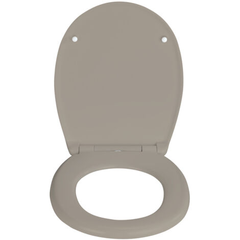 Sedile WC Wenko Speedy - Pannello Fibra Di Legno, Fissaggio Fix-Clip Metallico, Antibatterico, 44,5x37 Cm