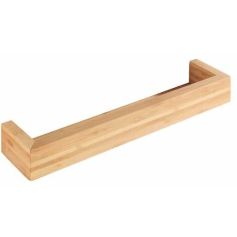 WENKO Mensola in legno di bambù, scaffale per bagno in bambù, Legno di bambù, 40x9x5 cm, Bambusa