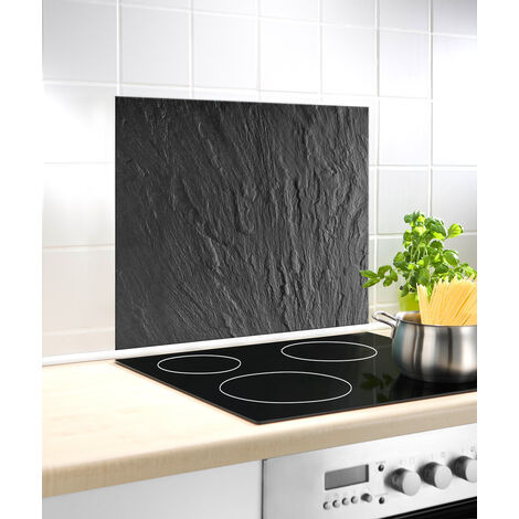 WENKO Pannello paraschizzi per cucina Ardesia, in vetro temperato, 60x50 cm, multicolore