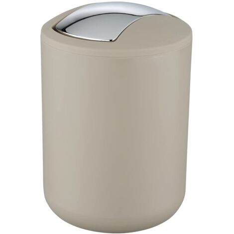 Portarifiuti con coperchio basculante Brasil S taupe WENKO