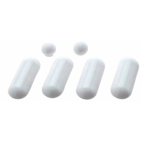 WENKO 298307100 Guarnizioni per Assi WC Premium 6 Pezzi Bianco Materiale Plastico 