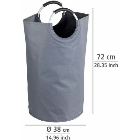 Cesto Portabiancheria Pieghevole Grande Capacità 33x33x40cm - Contenitore Impermeabile In Cotone E Lino Con Manici Per Vestiti E Giocattoli - 3