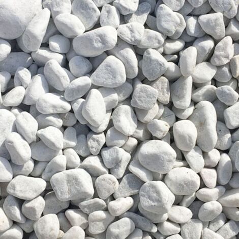 Big Bag de 1m³ (+/- 1,5T) Galet de Marbre Blanc de Carrare Ø 15/25 mm - Livraison PREMIUM