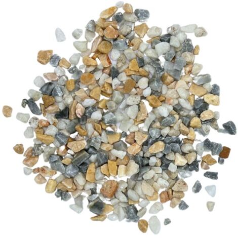 Big Bag de 0,75m³ (+/- 1000 kg) Gravier de Marbre Multicolore Hawaï Siena (rose, jaune, gris …) ø 8/16 mm - Livraison PREMIUM