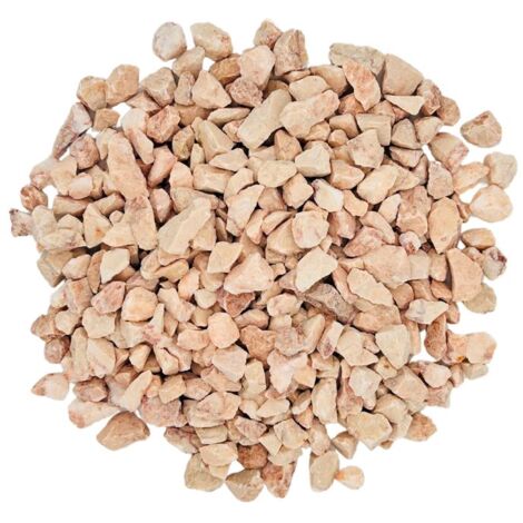 Pack +/- 1,5T ≃ 20M² (2 X 750 Kg) Gravier Marbre Rose Ø 6/9 mm - Livraison STANDARD