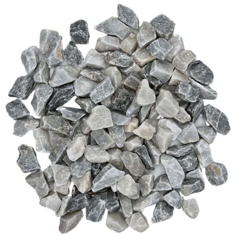PACK +/- 1T (2 X 500Kg) Gravier de Marbre Gris Bleuté Ø 8/16 mm - Livraison STANDARD (1/5)