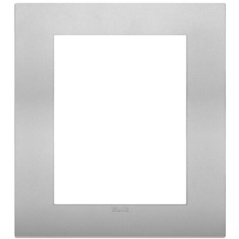 Plaque Classique Vimar Idée 16736.26 – 6 Modules, Finition Avio Métal