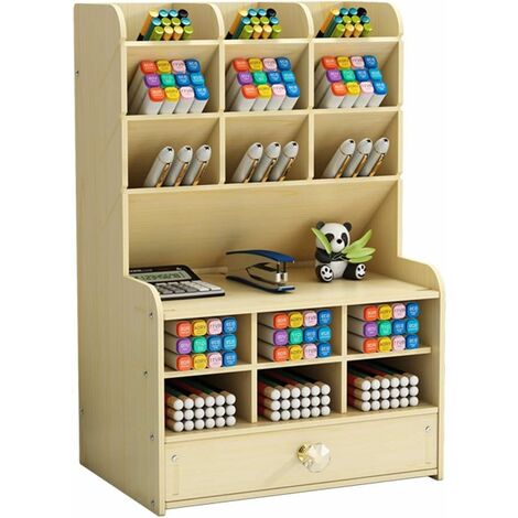 Petite étagère de bureau - Support de rangement de bureau, étagère de  bureau en bois organiser, étagère de rangement pour organisateur de bureau