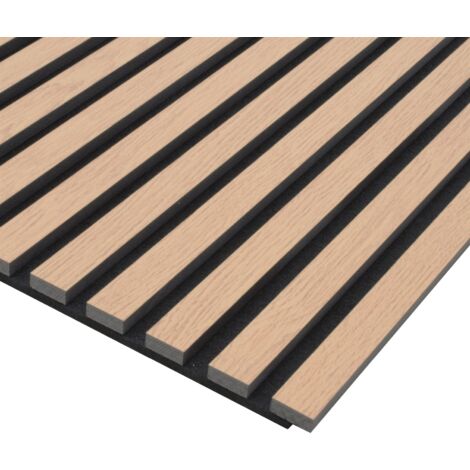 Kraus Acoustic Slat Wall Panel 3D Wood - Natural Oak - 19x120mm - Sample