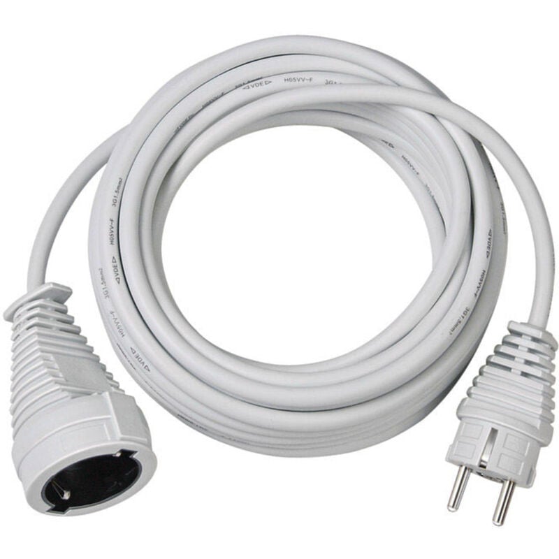 Brennenstuhl 1168460 Strom Verlängerungskabel   Weiß 10.00 m H05VV-F 3G 1,5 mm²