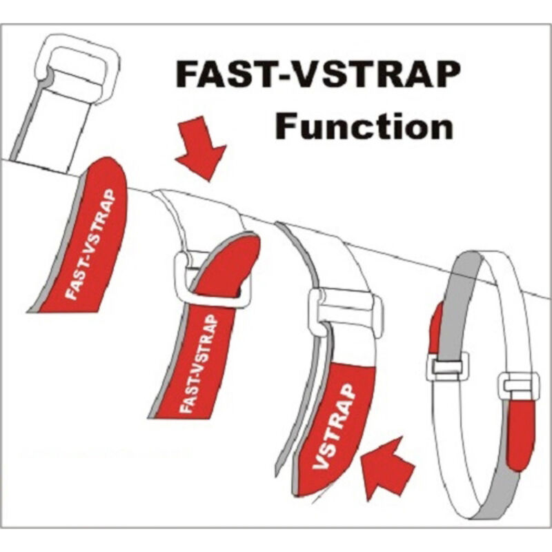 FASTECH® F101-20-220M-FT Klettband mit Gurt Haft- und Flauschteil