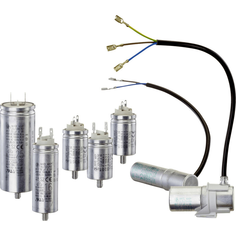 DL-pro Condensatore 10µF 450 V 35 x 65 mm universale con pannelli AMP da 6