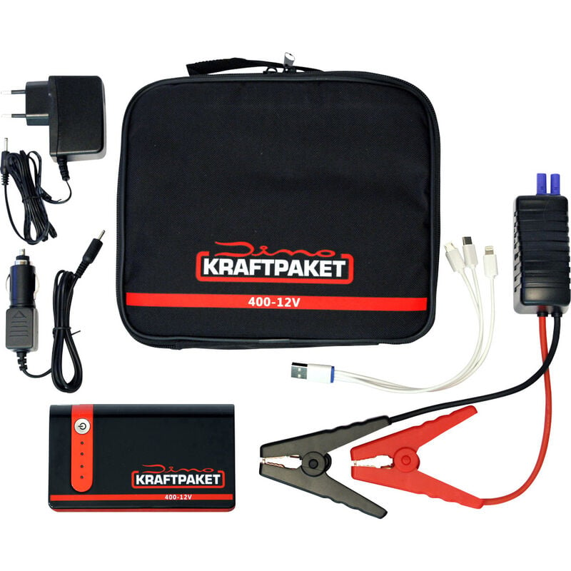 Starthilfegerät mit Powerbank 12V · 600A · Kompressor - Dino KRAFTPAKET