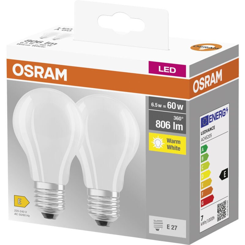 Osram LED E27 9 Watt 2700 Kelvin 806 Lumen 4058075433861