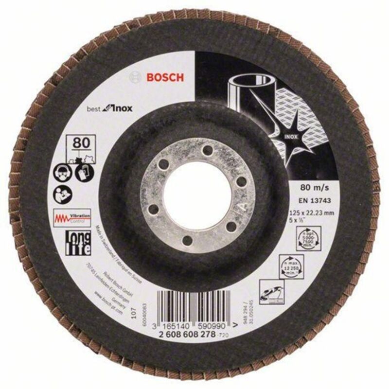 Bosch Accessories 2608608278 X581 Fächerschleifscheibe Durchmesser 