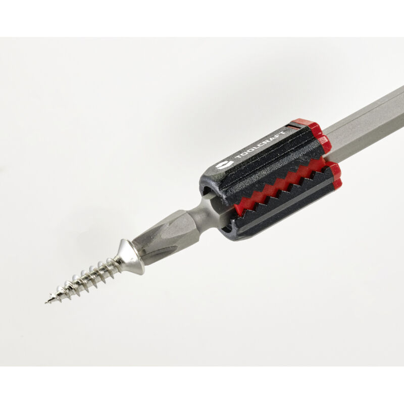 MUTUACTOR Bohrer-Organizer Magnetisch – 26 Löcher, Rot, Für Bits Bis 12 Mm, Kratzfeste Halterung