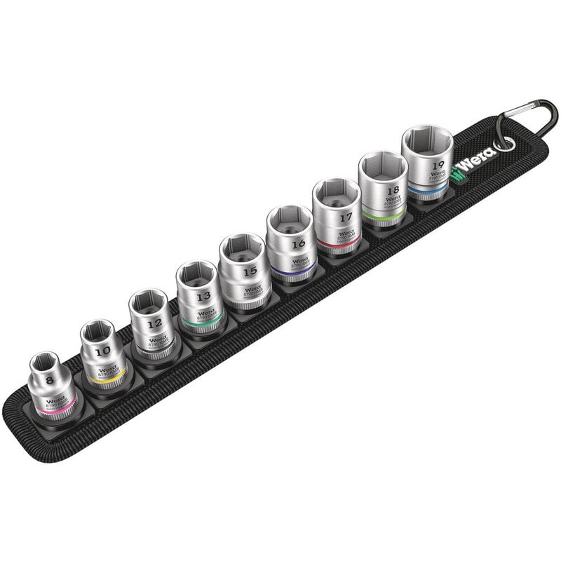 Wera Belt B 4 Steckschlüsseleinsatz-Set  3/8" (10 mm) 9teilig 05003973001