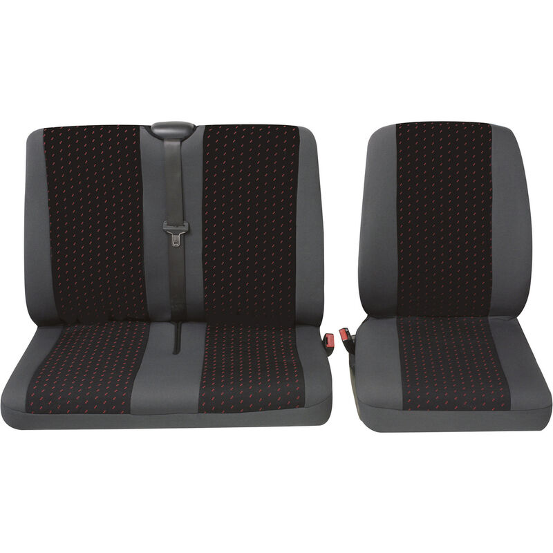Sitzbezüge für Mercedes Benz V-Klasse (Pilot - Schwarz-Rot)