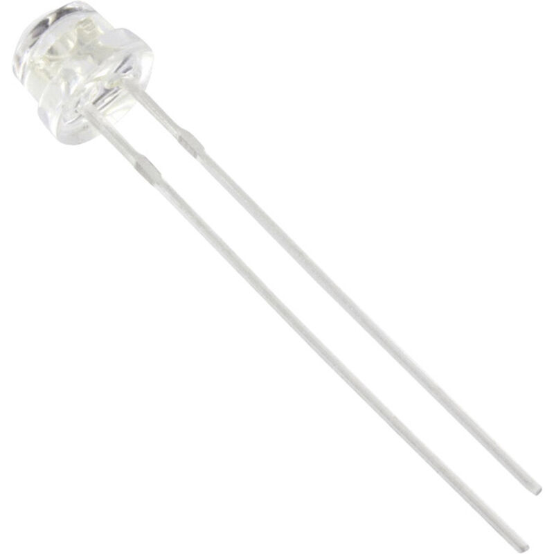 TRU COMPONENTS 1577345 LED bedrahtet Blau Flachkant 5 mm 700 mcd 