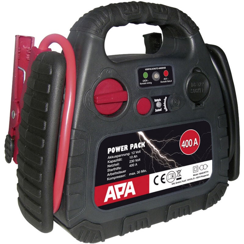 APA Schnellstartsystem Starthilfestrom La 12 V)=250 A 1x, Kompressor, (12 Powerpack V-Ausgang 16540