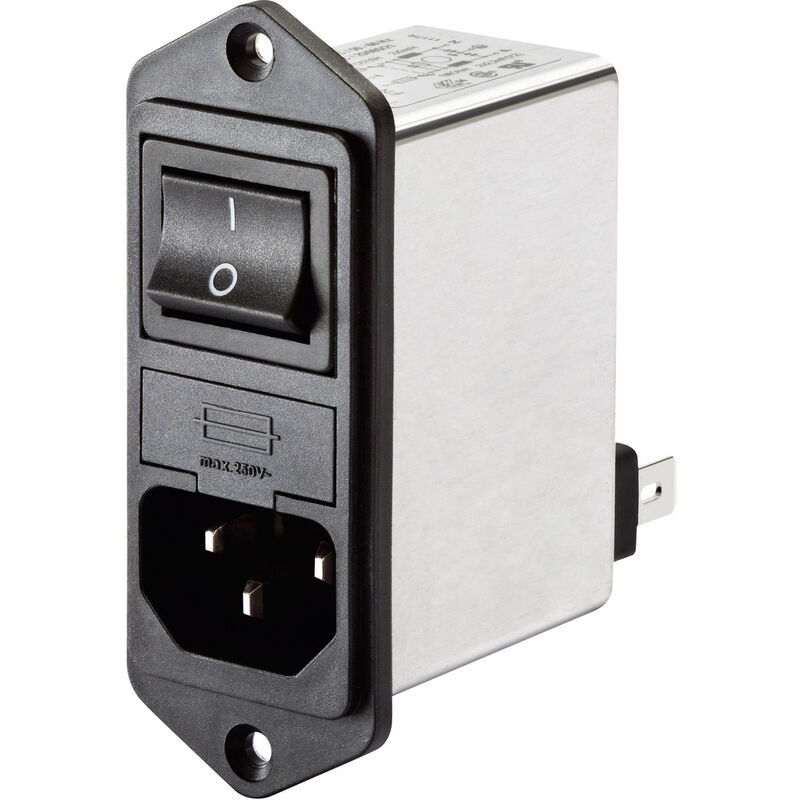 Schaffner FN394 1 05 11 Gerätestecker mit Filter 1A   ungebraucht