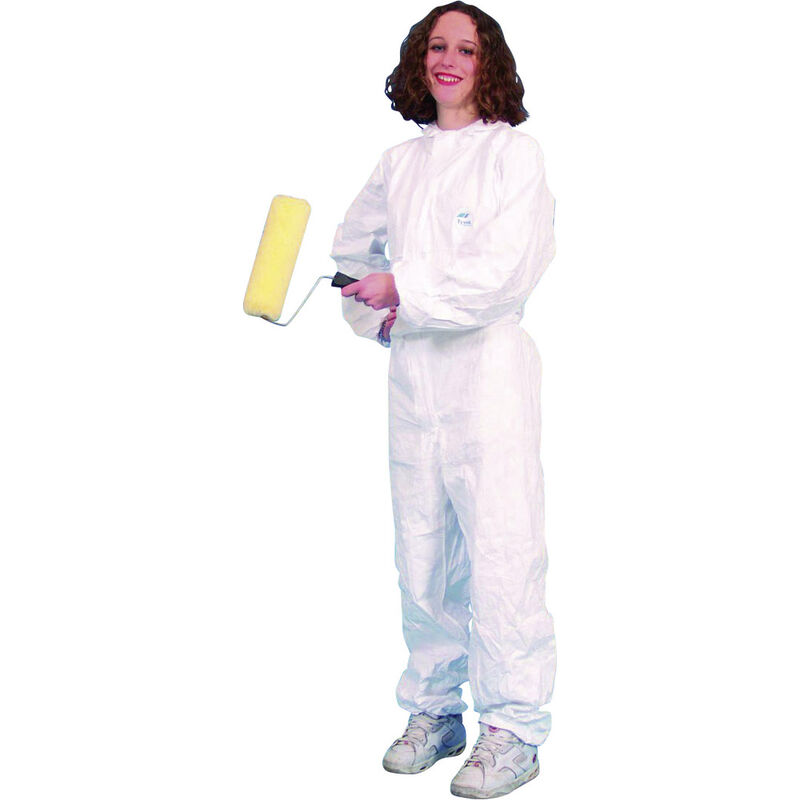 Tyvek Dupont 2510-L  Overall Classic (Typ 5 & 6) Kleider-Größe: L     Weiß