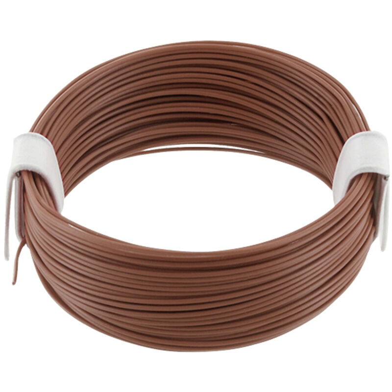 VS-ELECTRONIC Litze LiYv 0,50 Mm² – 25m Spule, Braun, Kupfer, 16x0,2mm Aufbau, Für Flexible Verdrahtungen