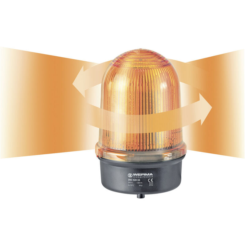 Werma Signaltechnik Rundumleuchte LED 280.320.68 280.320.68 Gelb Dauerlicht  230 V/AC