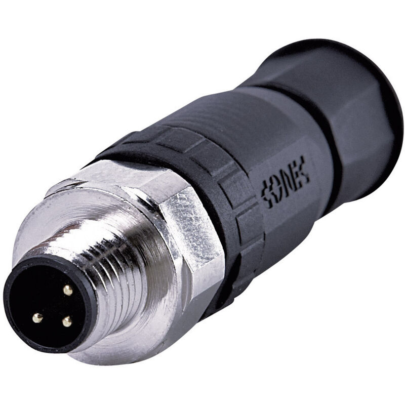 Hirschmann M12 Steckverbinder – Gerade, 4-polig, Klemmkäfig-Technik, Für 6–8mm Kabel, 0,75mm²
