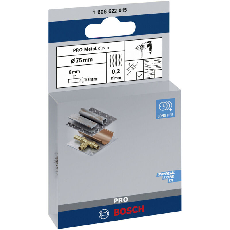 Bosch Accessories Scheibenbürste, gewellt, 75 mm, 0,2 mm, 10 mm 