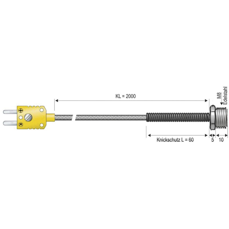 B + B Thermo-Technik 0625 1445-06 Einschraubfühler -50 Bis +400 °C ...