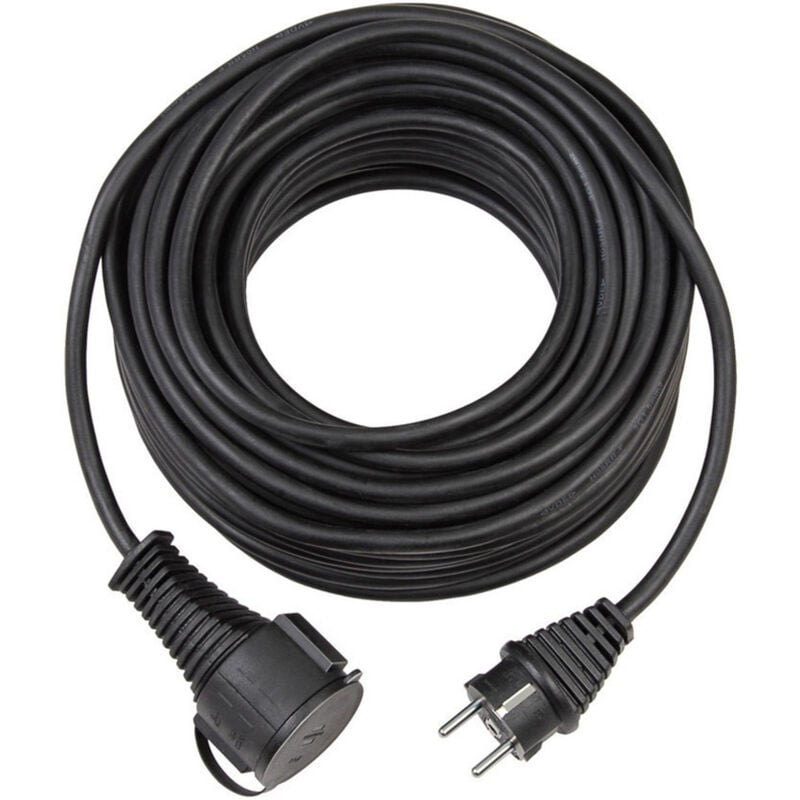 Brennenstuhl 1169870 Strom Verlängerungskabel   Schwarz 10.00 m AT-N05V3V3-F 3G 1,5 mm²