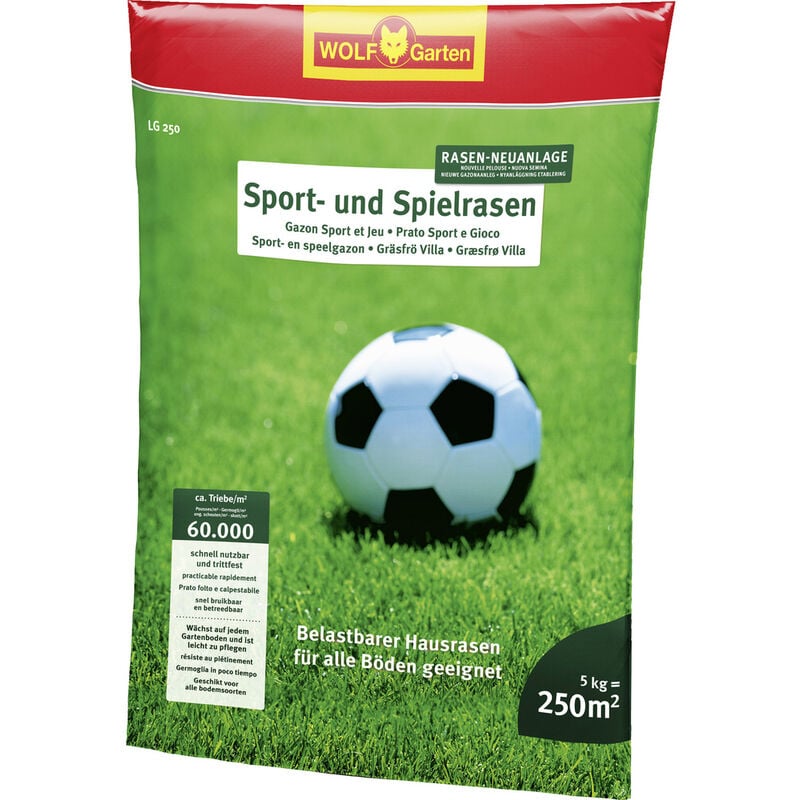 WOLFGarten 3825030 Sport und Spielrasen LG 250 1 St.