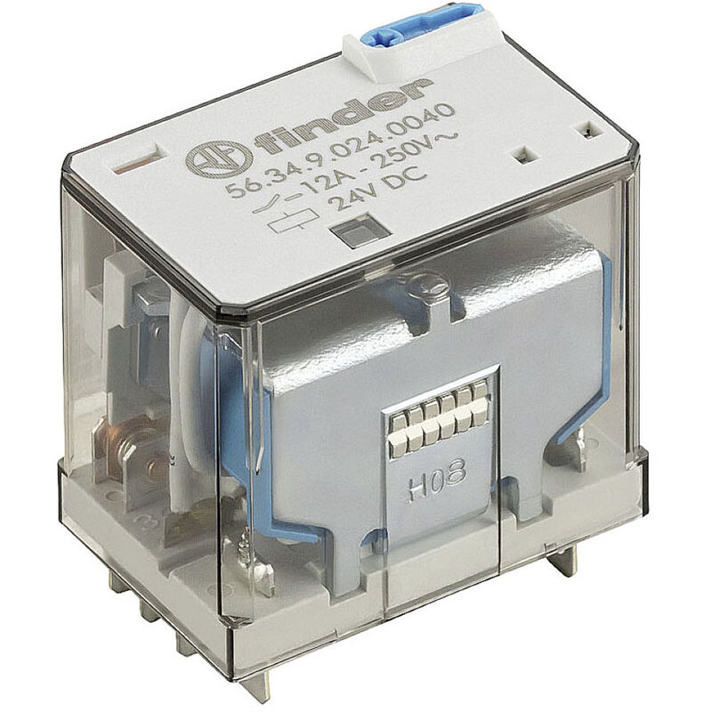Finder 56.34.9.024.0000 Steckrelais 24 V/DC 12 A 4 Wechsler 1 St.