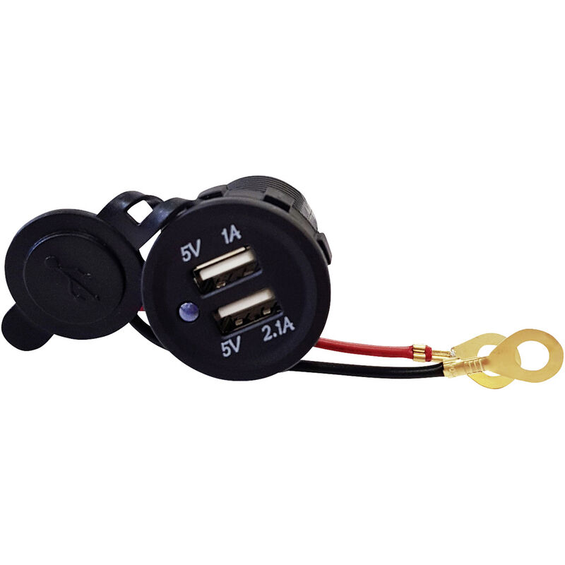 Wasserdichte Auto Ladebuchse 12V AUTO KFZ Zigarettenanzünder Steckdose Mit Dual-USB Ladegerät Buchse USB Steckdose 12 V Wasserdicht