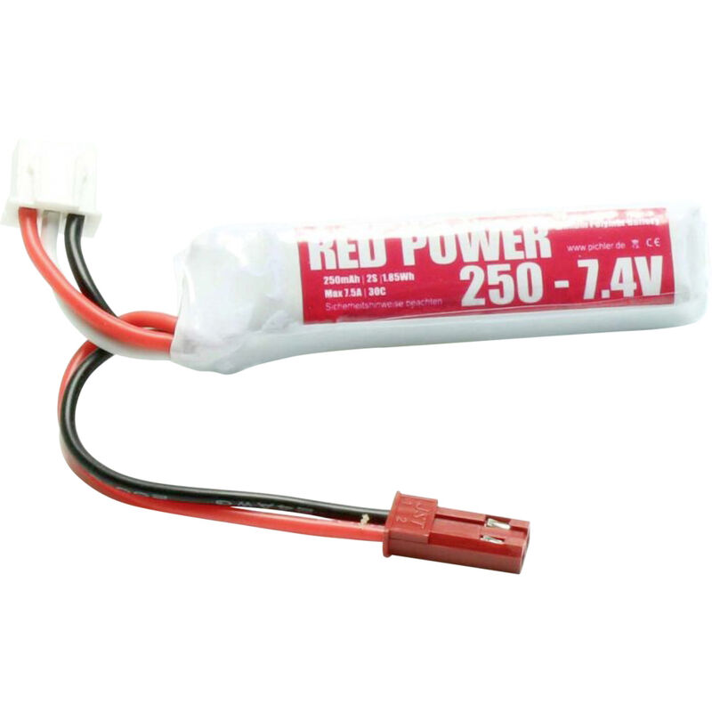 Batteria LiPo Reely 7.4V 250mAh 30C Per Modellismo (Custodia Morbida, Spina Piatta, 2 Celle) - 3