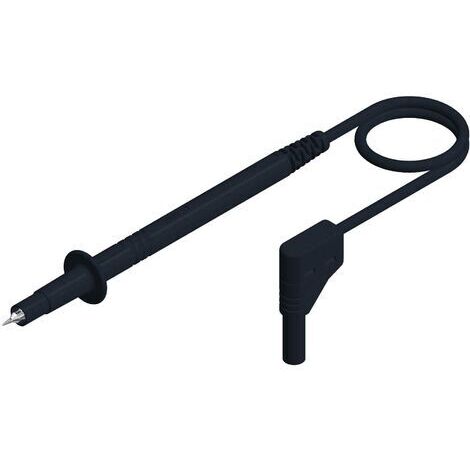 SKS Hirschmann PL 2600 SIL S WS Sicherheits-Messleitung Lamellenstecker 4 mm Prüfspitze 1.00 m Schw (1/4)