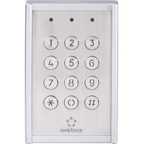 Renkforce 751624 Codeschloss Aufputz   IP65 mit beleuchteter Tastatur