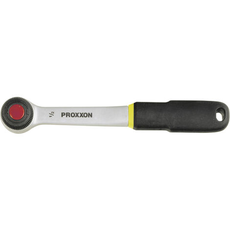 Proxxon Standardratsche 1/2" – Umschaltfunktion – Entriegelungsmechanismus – Griff aus TPR – 2x vernickelt und matt-verchromt (1/5)