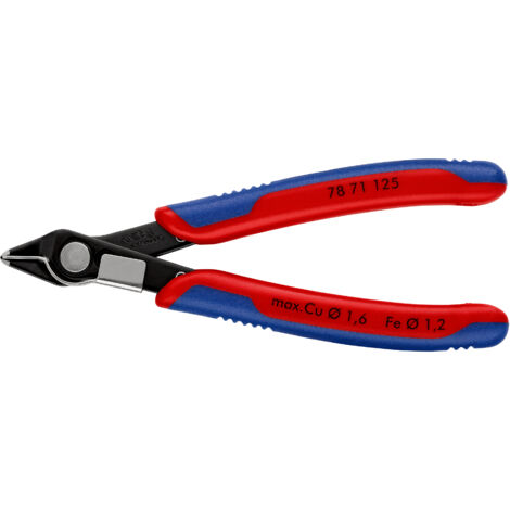 KNIPEX 78 71 125 Electronic Super Knips® mit Mehrkomponenten-Hüllen brüniert 125 mm