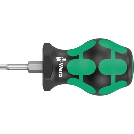 Wera 367 TORX® Stubby  Torx-Schraubendreher Größe (Schraubendreher) T 10 Klingenlänge: 25 mm  1 St.