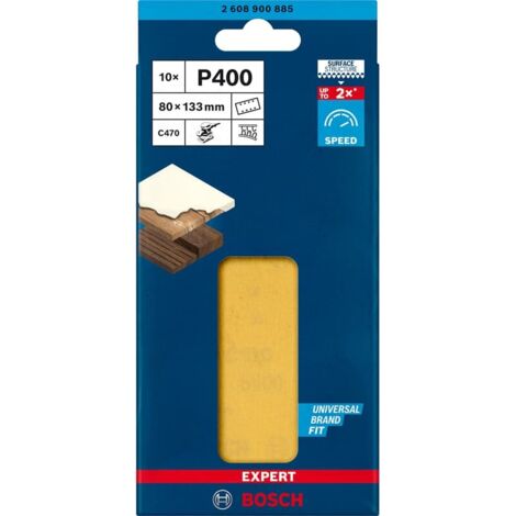Bosch Accessories EXPERT C470 2608900885 Schwingschleifpapier gelocht Körnung (num) 400 (L x B) 133