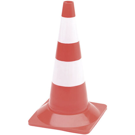 Velleman Warnkegel 50 cm rot/weiß PVC