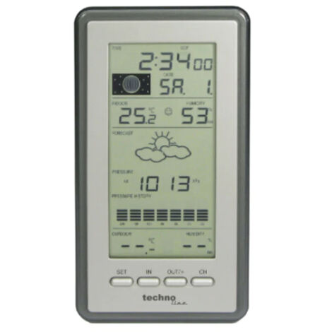 Techno Line  WS 9040  Funk-Wetterstation  Anzahl Sensoren max. 3