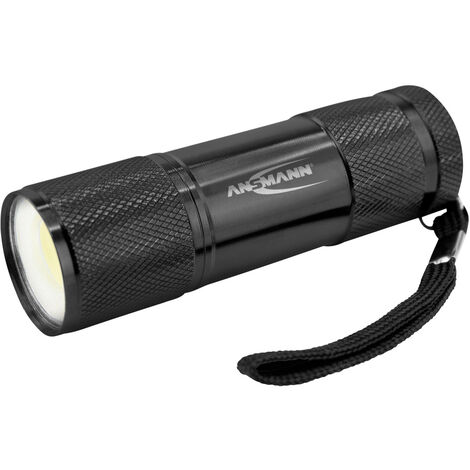 ANSMANN Action COB LED Mini Taschenlampe, Aluminium, IPX3