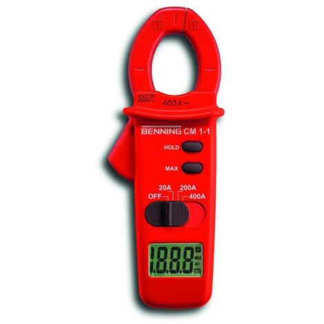 Benning CM 1-1 Stromzange  digital  CAT III 600 V Anzeige (Counts): 2000