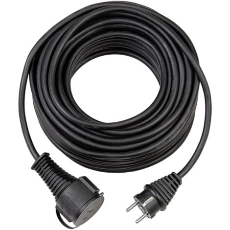 Brennenstuhl 1161420 Strom Verlängerungskabel   Schwarz 5.00 m H05RR-F 3G 1,5 mm²