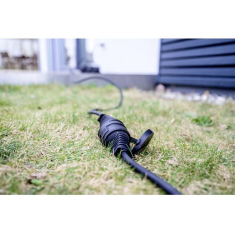Brennenstuhl 1161420 Strom Verlängerungskabel   Schwarz 5.00 m H05RR-F 3G 1,5 mm²