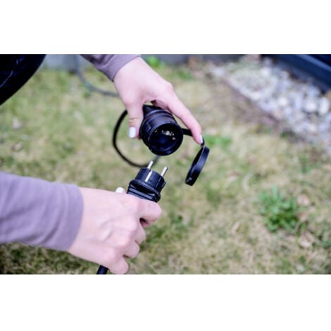 Brennenstuhl 1161420 Strom Verlängerungskabel   Schwarz 5.00 m H05RR-F 3G 1,5 mm²