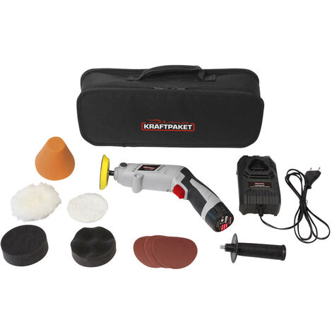 Dino KRAFTPAKET Multiplex Drehbar in Stabform 640256 Akku Rotationspoliermaschine 10.8 V 100 W 400 -